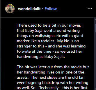 Renoodlepoodle's tweet photo. This is Baby Saja's canonical writing btw.... https://t.co/te1cXaC9vK