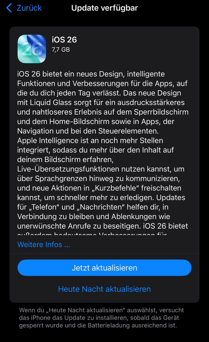 Here we go, iOS 26 ^^