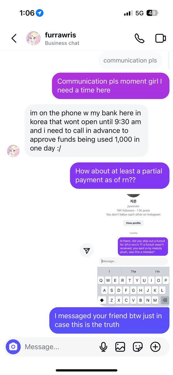 Found the location of the box with the help of someone amazing. It was not addressed to me. Inside was this. Hana is saying her ‘friend who shipped the suit scammed us both.’ I haven’t received any payment yet. I’m livid. I’ll keep you all updated.