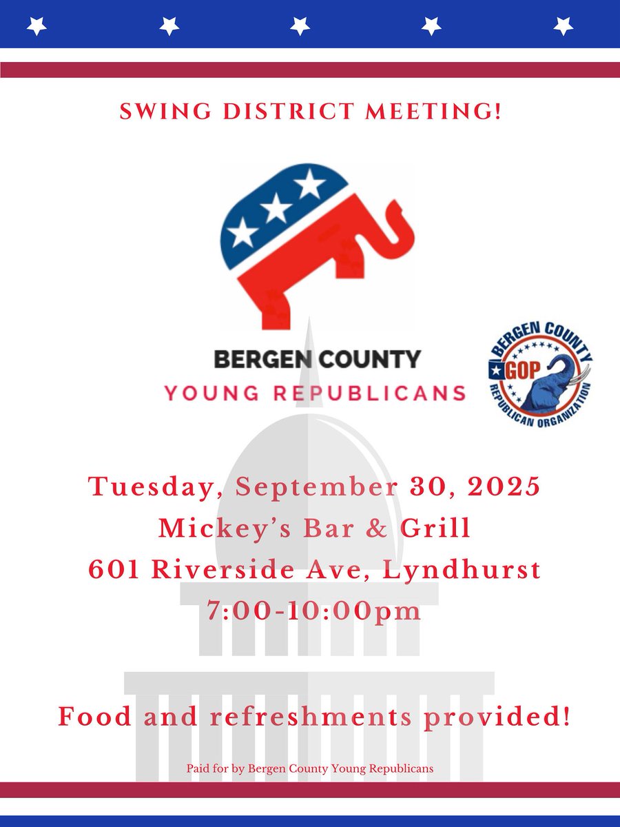 Join us in Lyndhurst later this month as we rally the troops in one of New Jersey’s swing districts and discuss the way forward for youth in politics.