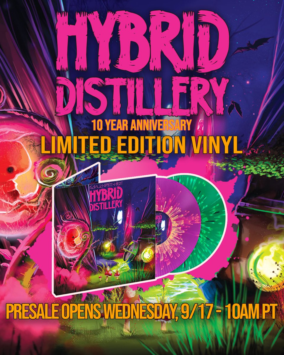 GanjaWhiteNight's tweet photo. Once upon a time… we had no vinyl.
Not anymore 🥹💿

10 years of Hybrid Distillery = first ever vinyl 🎉
Limited edition • 2 weeks only • Starts Wed 9/17, 10AM PST

Who’s grabbing one? 😇 https://t.co/0MUckFzQjs