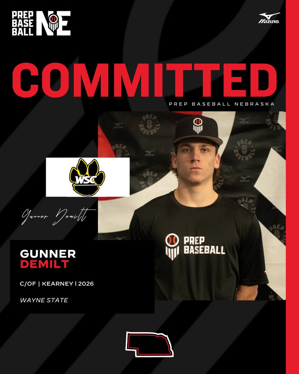 Prep Baseball Nebraska (@prepbaseballne) on Twitter photo 𝗖𝗼𝗺𝗺𝗶𝘁𝗺𝗲𝗻𝘁 𝗪𝗮𝘁𝗰𝗵
𝗖𝗼𝗺𝗺𝗶𝘁𝗺𝗲𝗻𝘁 𝗪𝗮𝘁𝗰𝗵
Gunner Demilt (2026, C/OF, Kearney) commits to Wayne State.
👤 loom.ly/pLb1JNc
<a href="/DemiltGunner/">Gunner Demilt</a> l <a href="/WSCBB/">Wayne State Baseball</a> 𝗖𝗼𝗺𝗺𝗶𝘁𝗺𝗲𝗻𝘁 𝗪𝗮𝘁𝗰𝗵
𝗖𝗼𝗺𝗺𝗶𝘁𝗺𝗲𝗻𝘁 𝗪𝗮𝘁𝗰𝗵
Gunner Demilt (2026, C/OF, Kearney) commits to Wayne State.
👤 loom.ly/pLb1JNc
<a href="/DemiltGunner/">Gunner Demilt</a> l <a href="/WSCBB/">Wayne State Baseball</a>