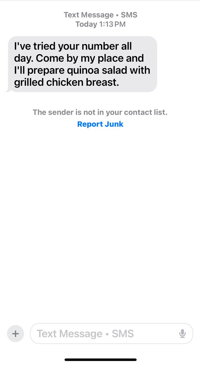 But what if I wanted salmon instead of chicken?
#stupidspammessages