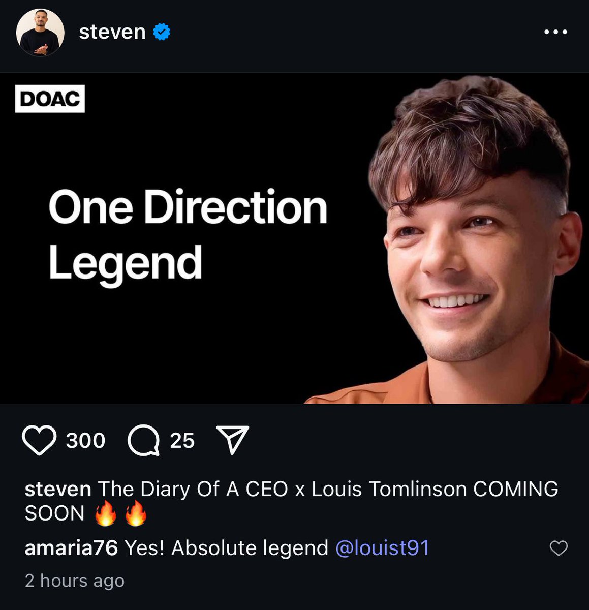WE’RE GONNA HAVE A PODCAST WITH LOUIS
WE’RE GONNA HEAR HIM YAPPING FOR 1,5 HOURS