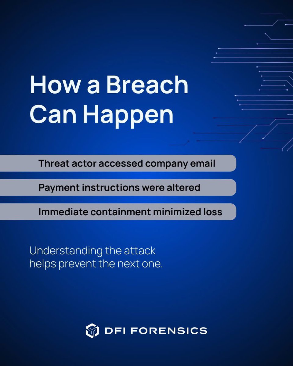 dfiforensics's tweet photo. By analyzing real-world breaches, DFI Forensics identifies vulnerabilities and recommends preventive measures. Our lessons learned help organizations strengthen defenses and respond efficiently to future incidents. https://t.co/ijjZLFkpE7