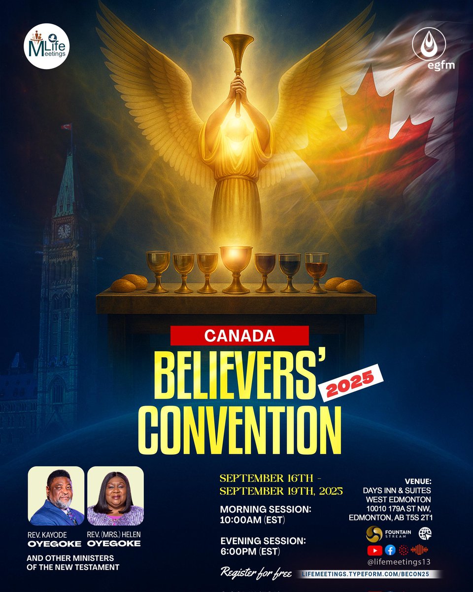 A GREAT VISITATION OF THE LORD AWAITS YOU AT CANADA BECON25!

Our hearts are hungry and expectant for the downpour of blessings the Lord has prepared for us. As we yield our vessels to God and to the Word of His Grace (Acts 20:32), we are being built up, enlarged, and capacitated