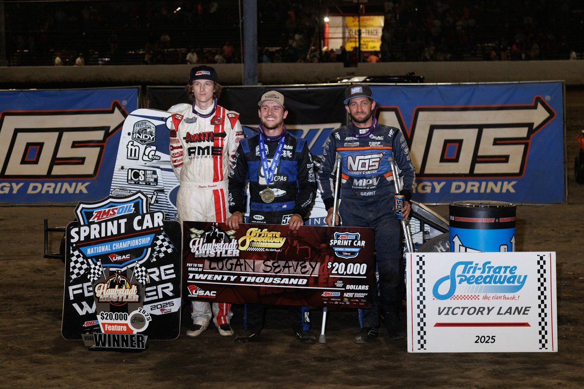 #TeamNOS Podium Recap

<a href="/JustinGrant40/">Justin Grant 🇺🇸</a> threw a 1-2 punch - winning at Circle City Raceway and landing in 2nd at Tri-State Speedway. 

<a href="/Nick_Hoffman2/">Nick Hoffman</a> had a need for speed - snagging the W at Needmore Speedway

@Haudenschild_17 slid all the way into 2nd at Bakersfield Speedway.