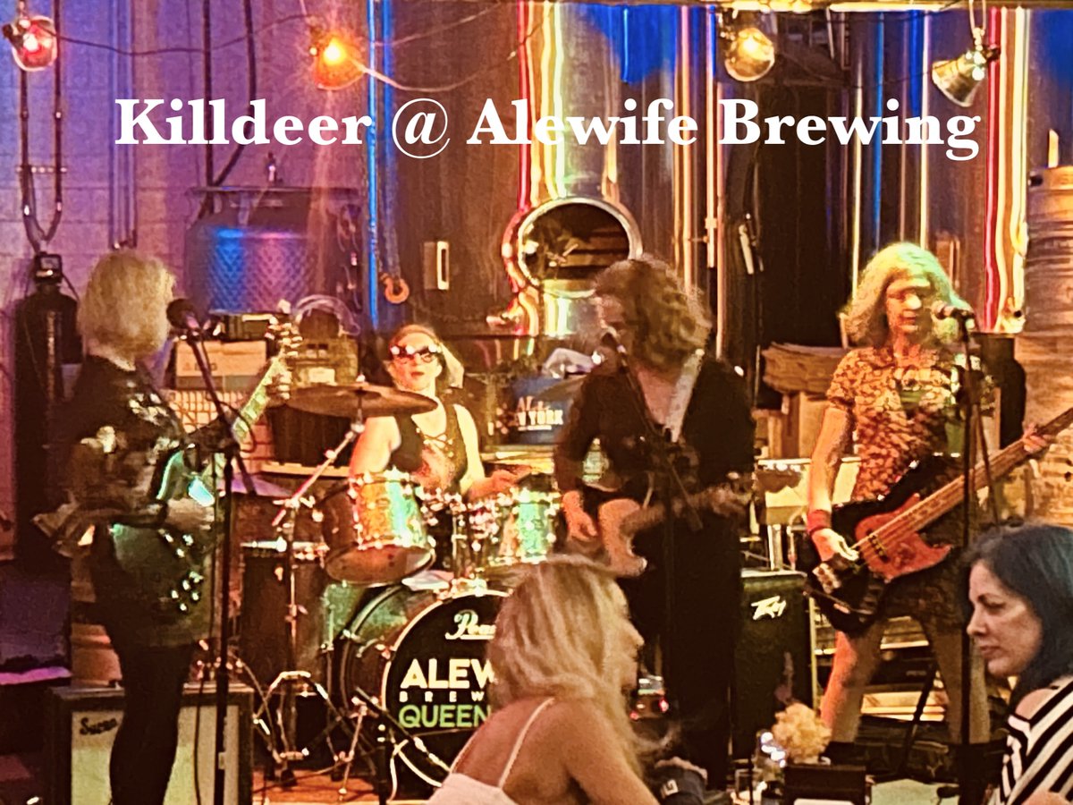 RodentHour's tweet image. When I was hosting The Rodent Hour, I made it a goal to see every guest perform live. I didn't see everyone, maybe about 80%, which is still pretty good.
On Saturday night, I crossed one more off my list when we saw Killdeer at @AlewifeBrewpub in Queens.
#SupportLocalMusic