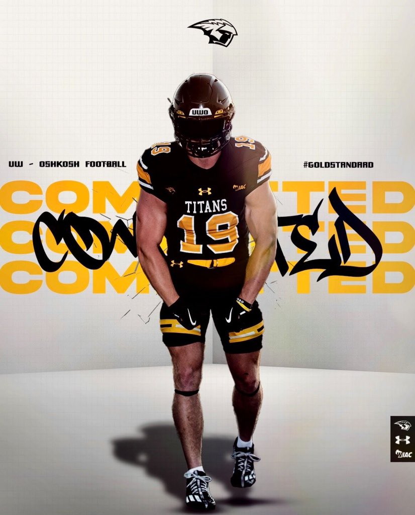 After a lot of careful thought and consideration I am blessed to announce that I will be continuing both my academic and athletic career at UW-Oshkosh! #AGTG <a href="/brunell_jason/">Jason Brunell</a> <a href="/coachARyan17/">Andy Ryan</a> <a href="/Coach_Worsell/">Rich Worsell</a> <a href="/PeteyBananas/">Peter Jennings</a> <a href="/MJ_NFLDraft/">Mark Johnson</a> <a href="/UWOFootball/">UW-Oshkosh Football</a>