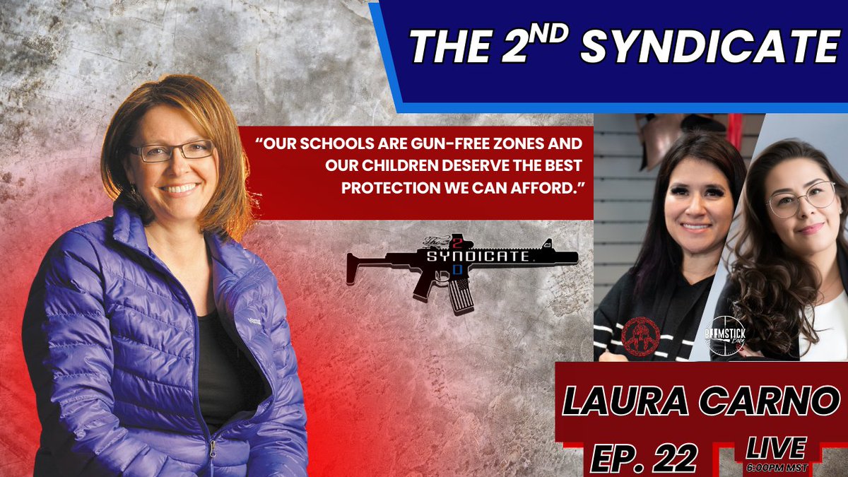 The 2nd Syndicate, Where the 2nd is first!
Episode 22 coming in hot this Thursday!!! 
Brought to you by our sponsor <a href="/SpartanDefense/">SpartanDefense</a>

Laura Carno is a political media strategist, and the Founder and Executive Director of FASTER Colorado. FASTER advocates for armed security teams