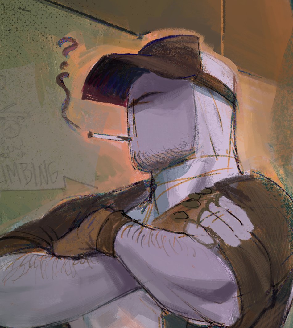 LEIXO_DEMO's tweet image. once every few commissions they make me draw him, it's like a curse