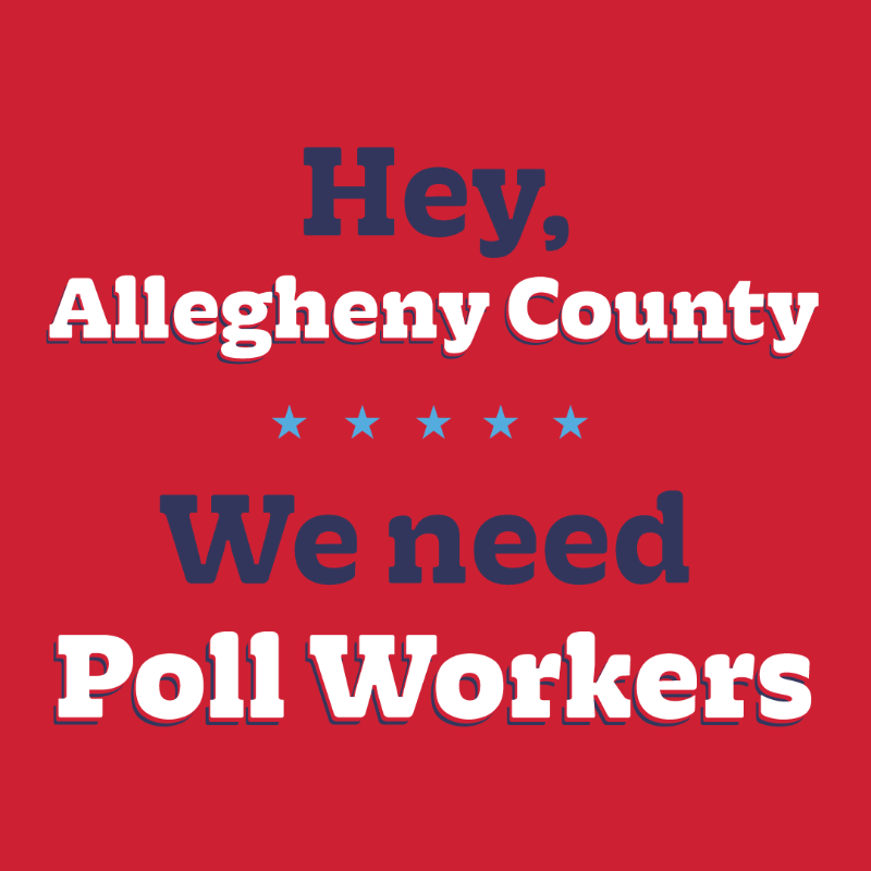 Allegheny_Co's tweet photo. Allegheny County is looking for poll workers to work the election on November 4. Poll workers earn $150-$175 for the day, plus paid training. Apply online today!