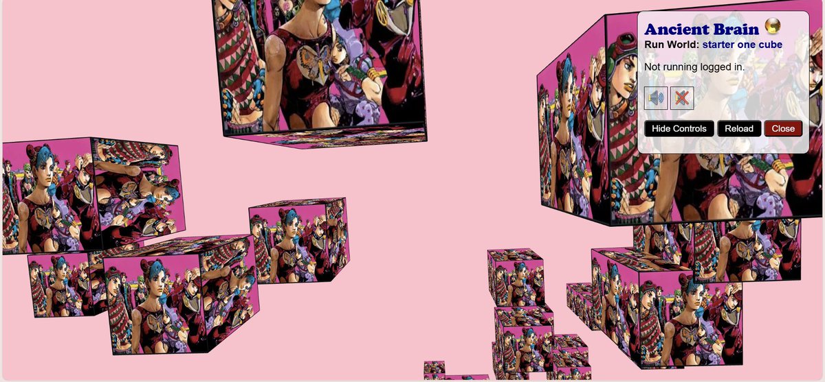 yaymojis's tweet photo. look flying jojo cubes with javascript #codingmajor https://t.co/aktnGAKL6z