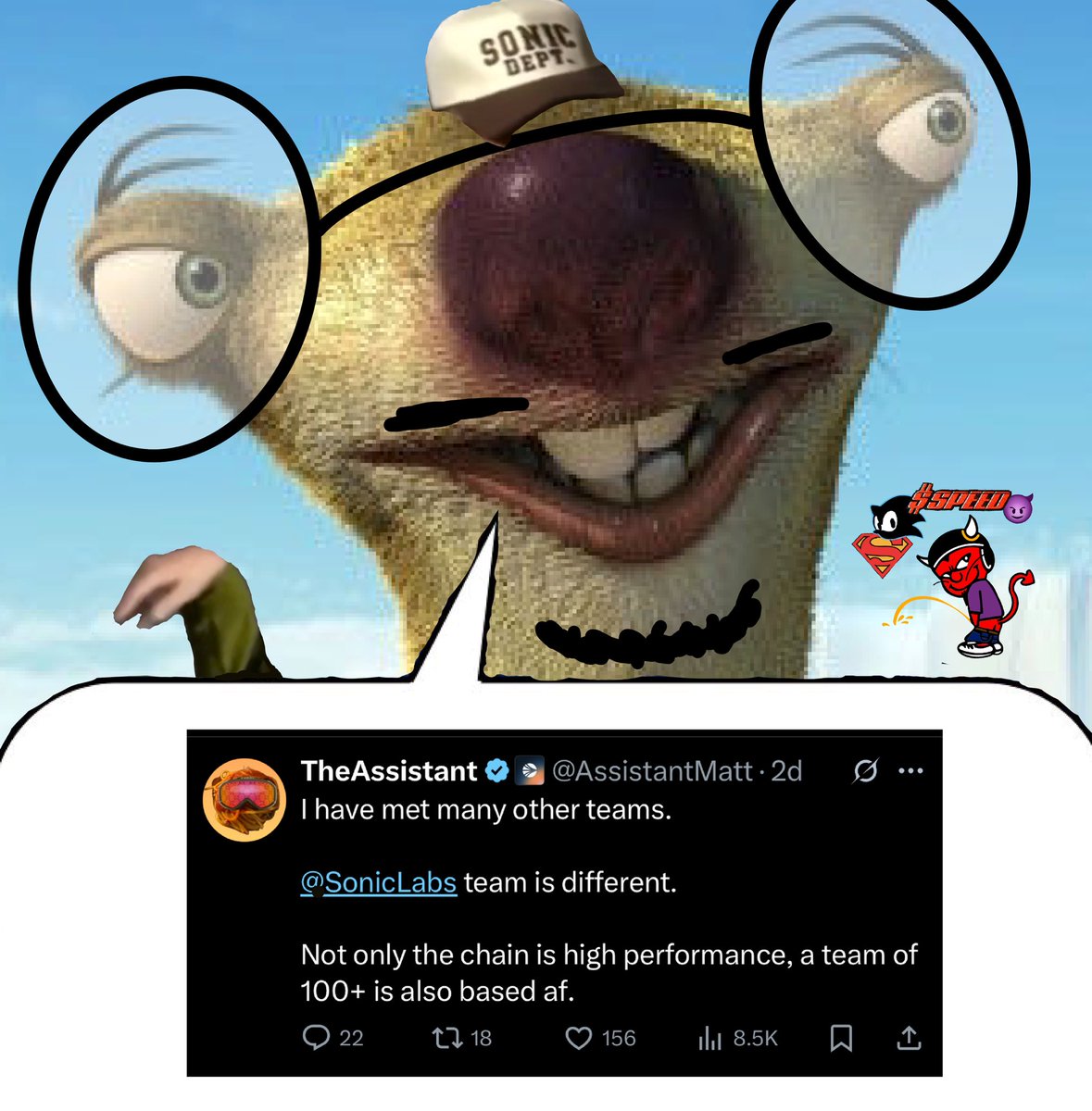 TurboMcSpeedDmn's tweet photo. I would have gone with 69 employees or 420. Missed opportunity there 🤷🏽

#needspeed $SPEED $S #supersonicspeeddemon 😈💩 https://t.co/WEdJySVHaS
