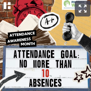 Did you know? Missing just 2 days a month can impact learning and even graduation. Tip: Call in absences + bring doctor’s notes. The good news: Last year, HSE reduced chronic absenteeism by more than 1%! Together, we can keep making progress! <a href="/Geistgators/">Geist Elementary</a>