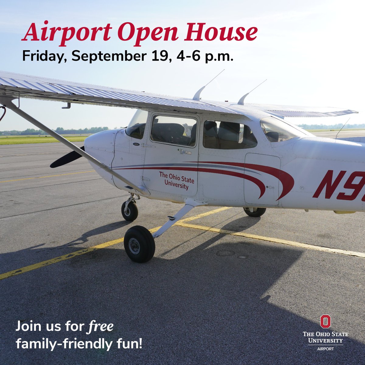 OSU_Airport's tweet image. Are you ready for the #flyKOSU open house? Join us – and @cas_osu – this Friday, September 19, to explore aviation careers, equipment and the Austin E. Knowlton Executive Terminal and Aviation Learning Center. Details: go.osu.edu/kosuoh