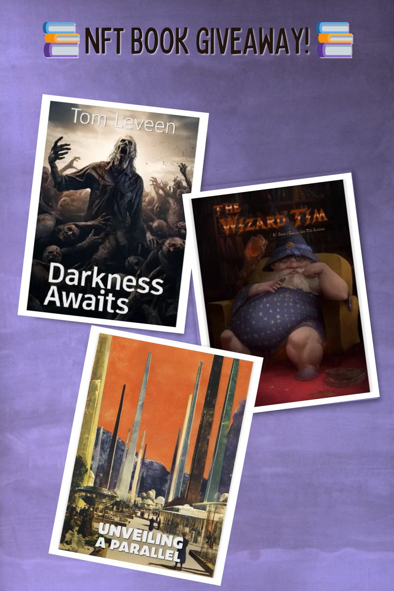 Lend_a_Book's tweet image. 📚 NFT BOOK GIVEAWAY! 📚
All books in this giveaway are minted on @book_io ✨
We teamed up with our friends from the Wizard team 🪄 @wizardtimstory  to give away 3 NFT books!
👉 Lend-a-Book is giving 2 NFT books
👉 Wizard team is giving 1 NFT book
These NFT books live on the…