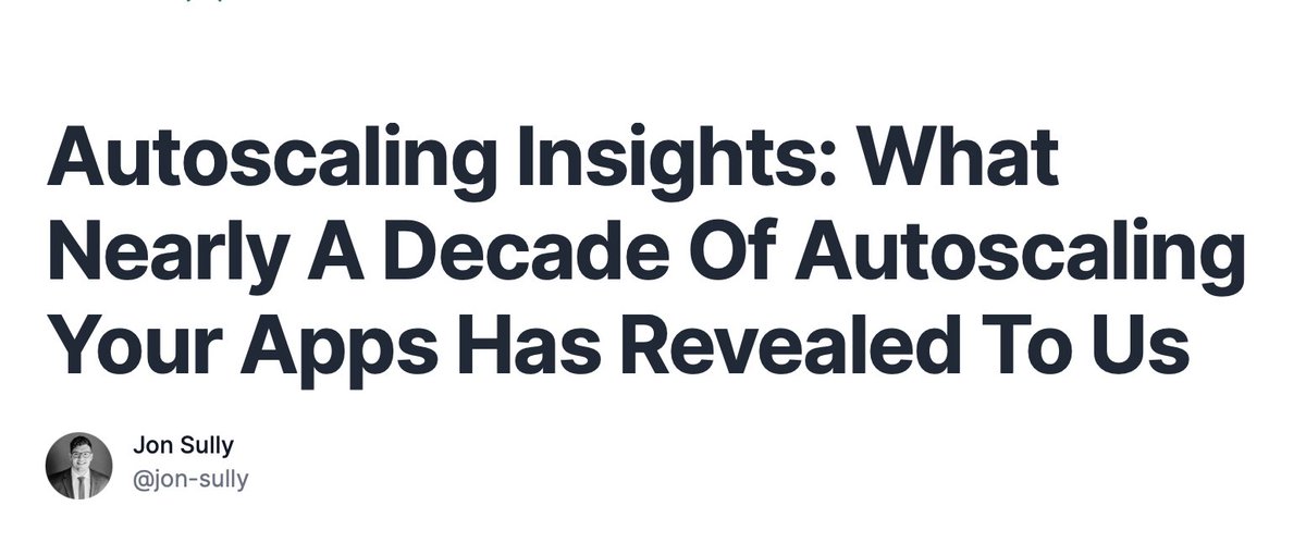 adamlogic's tweet image. Nearly 10 years (!!) of autoscaling, some patterns never change: noisy neighbors, too many queues, scaling workers to zero (and saving 💰), and the chaos of downscaling too far.

Stability is boring, repeatable choices.

Here's what we've learned 👉 judoscale.com/blog/autoscali…