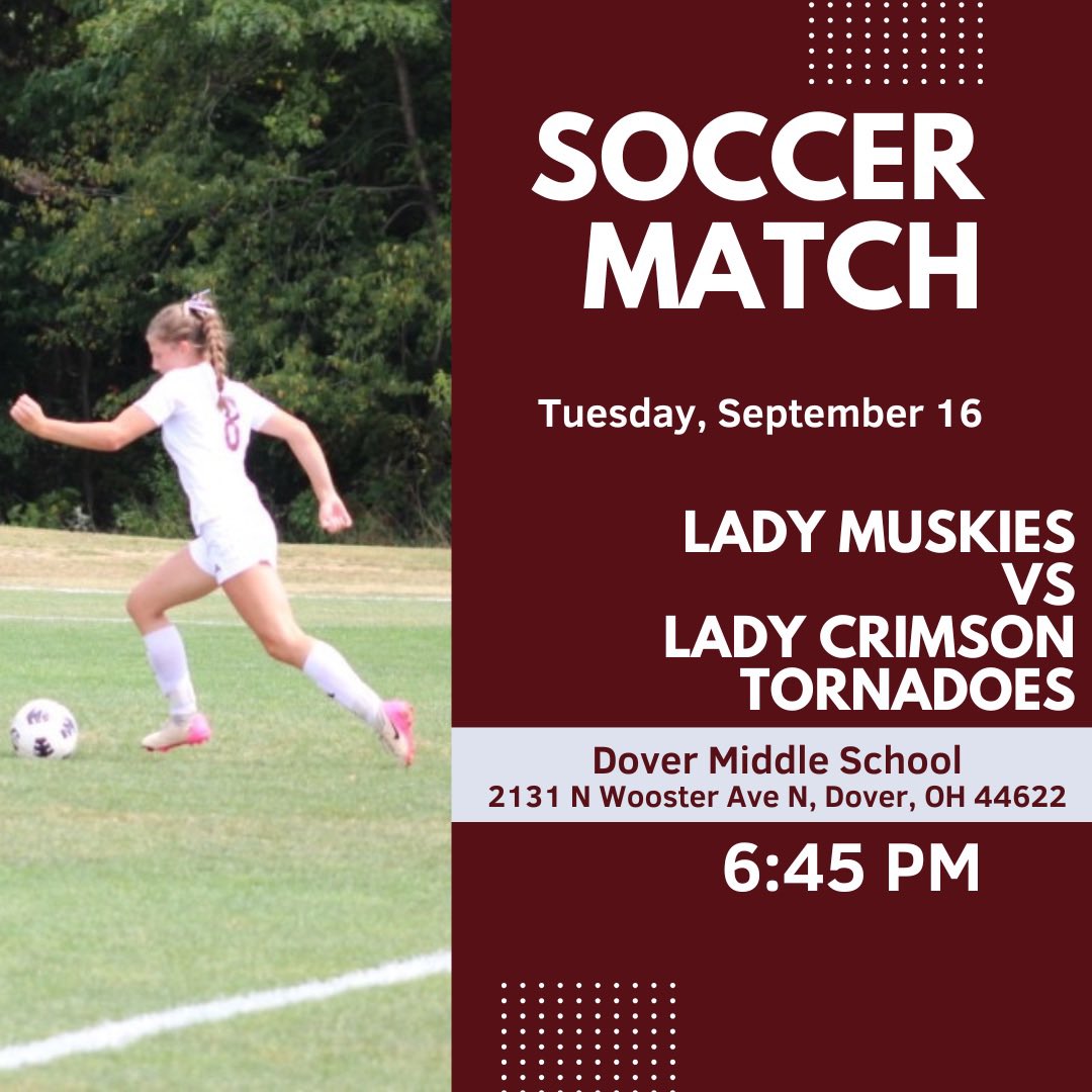 Lady Muskies hit the road again tomorrow night against the Dover Tornadoes!