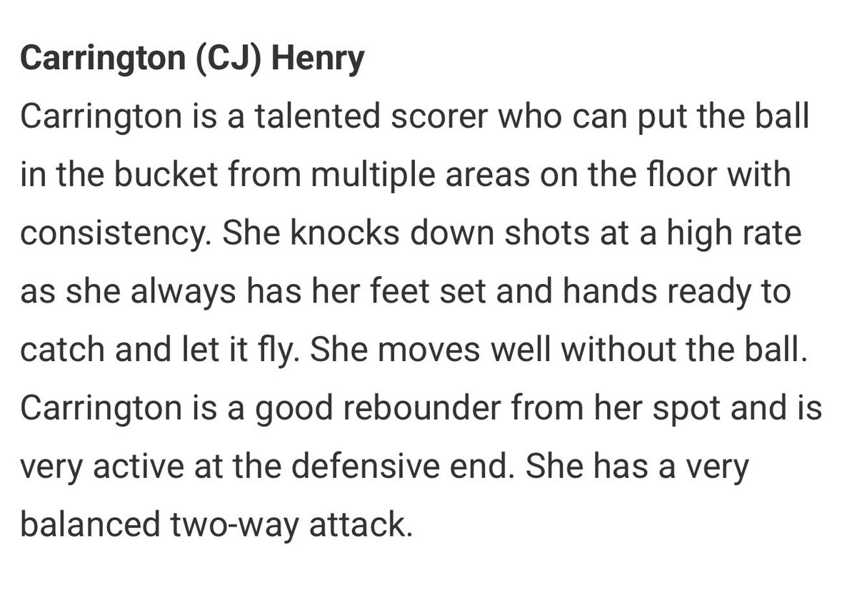 Dan melious (@dmelious) on Twitter photo congrats to lightning melious 2027 guard <a href="/CJ_Henry24/">Carrington (CJ) Henry</a>, Cj is a 5”9 guard that is a 2 way player and loves to compete
coaches she can go !! <a href="/JrAllStarBB/">Jr. All-Star Girls Basketball</a> <a href="/laqthompson/">LaQuita Thompson 🏀🇺🇲</a> congrats to lightning melious 2027 guard <a href="/CJ_Henry24/">Carrington (CJ) Henry</a>, Cj is a 5”9 guard that is a 2 way player and loves to compete
coaches she can go !! <a href="/JrAllStarBB/">Jr. All-Star Girls Basketball</a> <a href="/laqthompson/">LaQuita Thompson 🏀🇺🇲</a>