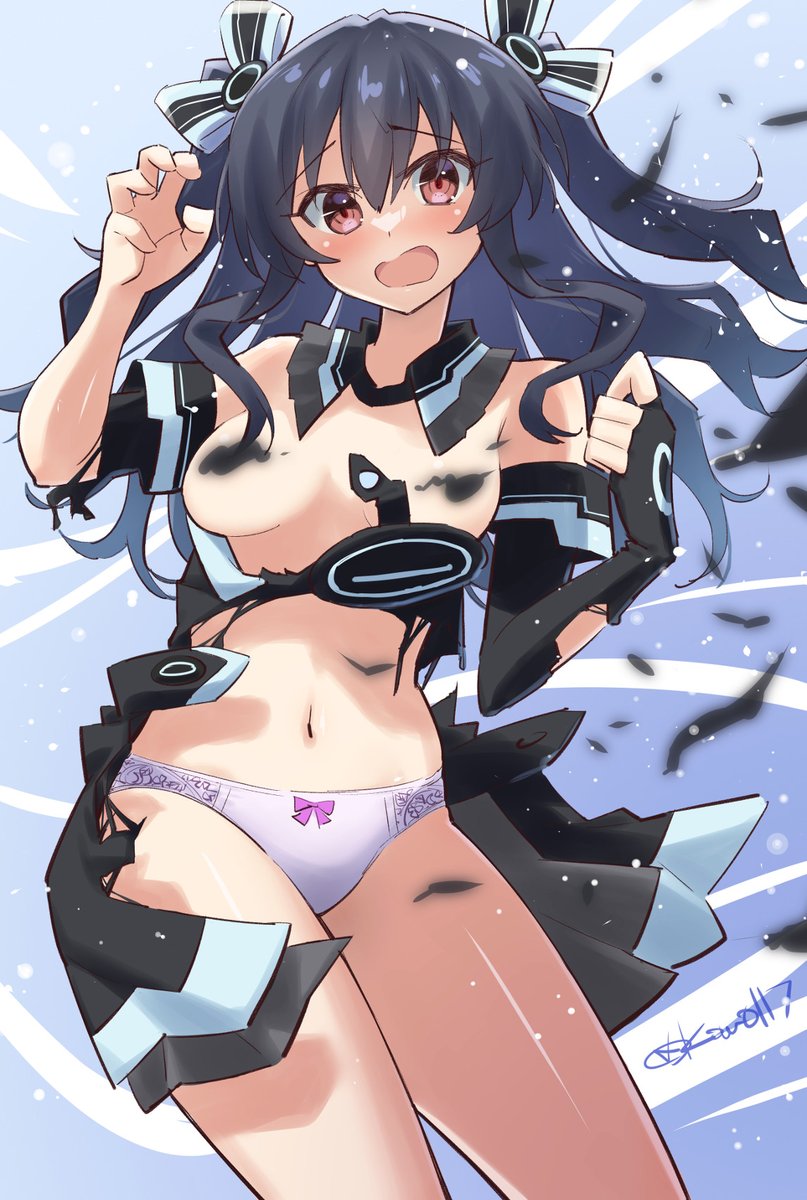 #ネプテューヌ
リクエスト4「謎な力にドレスを破かれるユニちゃん」🌬