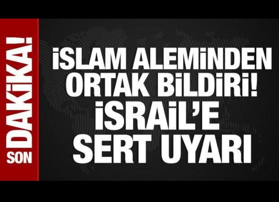 İslam İşbirliği Teşkilatı — Arap Birliği Olağanüstü Ortak Zirvesi’nde, Katar’a yönelik saldırı karşısında utanmadan ve sıkılmadan “İsrail’i sert bir dille kınıyoruz” dediler.
Zaten bunu bekliyordum.
Ben de sizi şiddetle kınıyorum.
#gazzedeçocuklarölüyor
#gazzedesoykırımvar
#Gazze