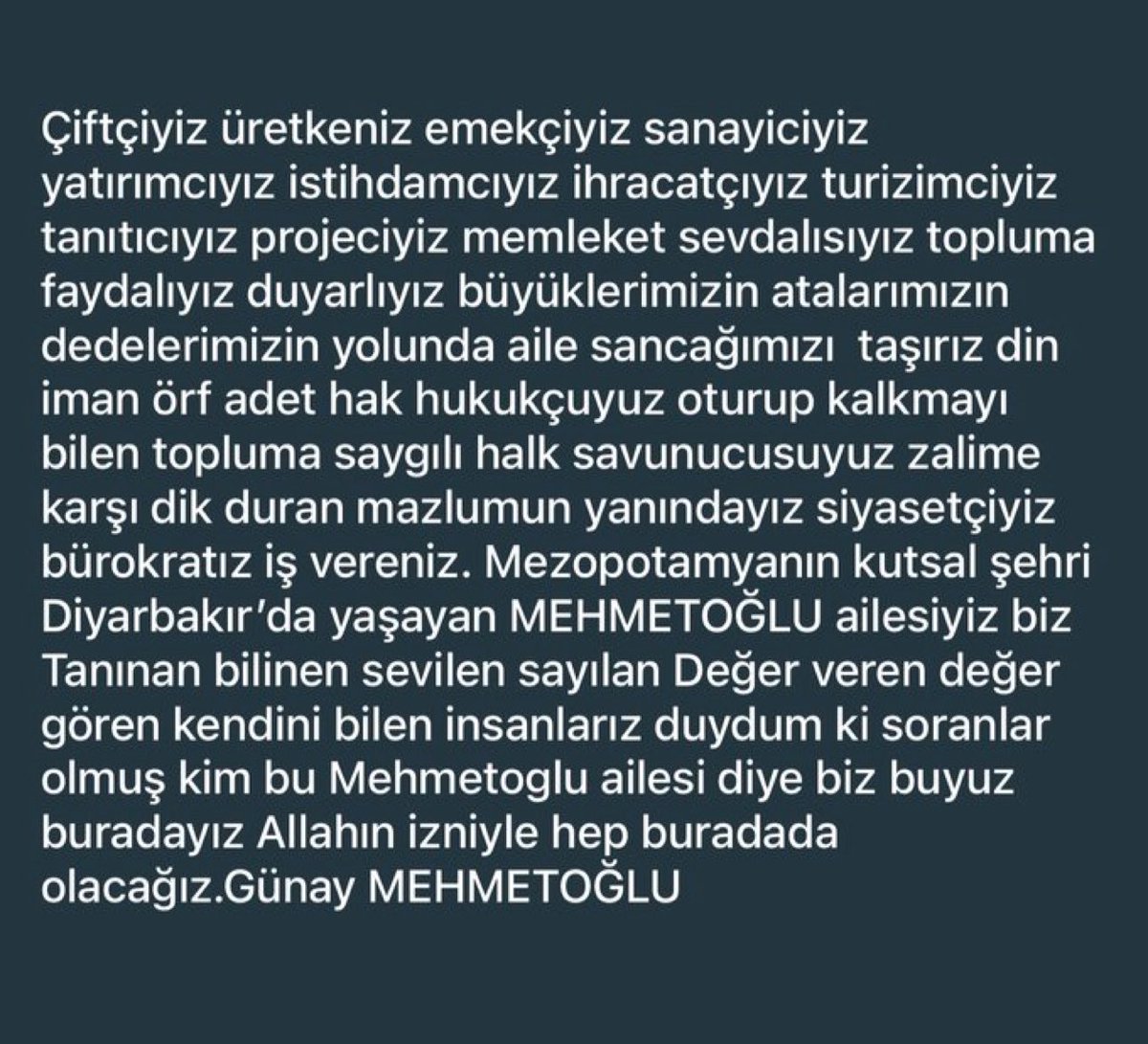 Günay MEHMETOĞLU(BAŞKAN) tweet media