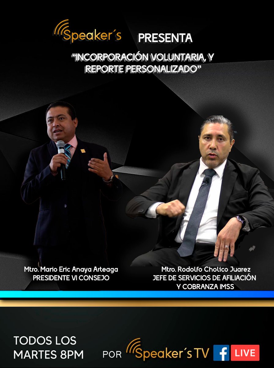 TUESPACIOAFEQ: ❞𝗜𝗻𝗰𝗼𝗿𝗽𝗼𝗿𝗮𝗰𝗶𝗼́𝗻 𝗩𝗼𝗹𝘂𝗻𝘁𝗮𝗿𝗶𝗮 𝘆 𝗥𝗲𝗽𝗼𝗿𝘁𝗲 𝗣𝗲𝗿𝘀𝗼𝗻𝗮𝗹𝗶𝘇𝗮𝗱𝗼❞ 📊🏛️ 

¡𝙏𝙚 𝙚𝙨𝙥𝙚𝙧𝙖𝙢𝙤𝙨! 

📺 En vivo por Speakers TV | 🕗 Martes, 16 de Septiembre, 8:00 PM 
🔗Accede al evento en Facebook Live: shorturl.at/TBuuJ