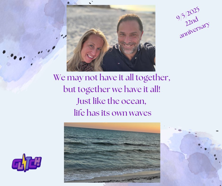 💜NEW BLOG POST💜
Log onto MyGlitch.org to learn how you celebrate 22 years with uncontrolled Epilepsy. I hope we are showing our sons what unconditional LOVE is. Please read/share our journey on your own SM sites. Thank you 🫶🏻🥰#EpilepsyAdvocate #EpilepsyAwareness