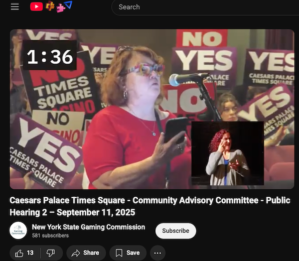 Years of speculation, months of vetting--and this Wed, votes are cast that could advance or quash 2 Times Square area casino plans. Plenty of info and links here: chelseacommunitynews.com/2025/09/15/com…
<a href="/tonysimone/">Tony Simone</a> <a href="/ManhattanBoard4/">Community Board 4</a> <a href="/CMErikBottcher/">Council Member Erik Bottcher</a> <a href="/bradhoylman/">Brad Hoylman-Sigal 🌈🥯</a>