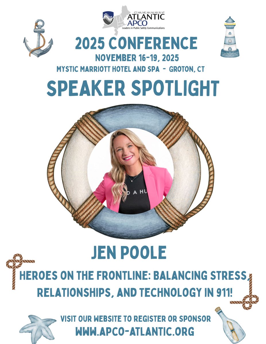 AtlanticChapter's tweet photo. Atlantic APCO Conference – Monday Speaker Spotlight! From industry leaders to inspiring innovators, you’ll hear fresh insights, proven strategies, and stories that will motivate and empower everyone in the 9-1-1 community. Don’t miss: Engaging keynote sessions! https://t.co/0TkePb0r4h