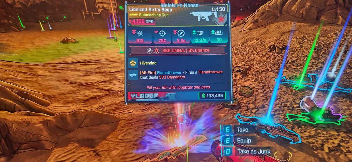 MeatB1cycl3's tweet photo. My first one #Borderlands4 https://t.co/J0dDnbtVAo