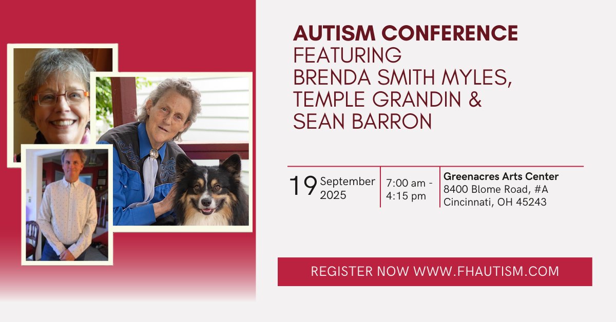 🚨 Venue Change! The Autism Conference in Cincinnati on Sept 19 has a new location.

💻 Register online for $64.95 – door registration $74.95! 🔗 tinyurl.com/5espdy4n