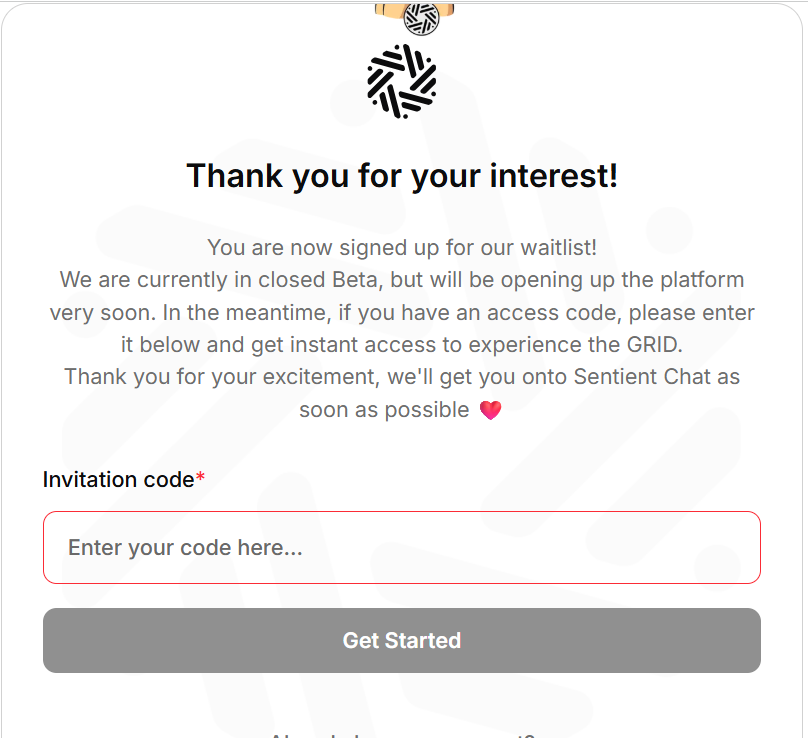 ch_dani_'s tweet image. who get me into the @SentientAGI  chat 
much needed invite code