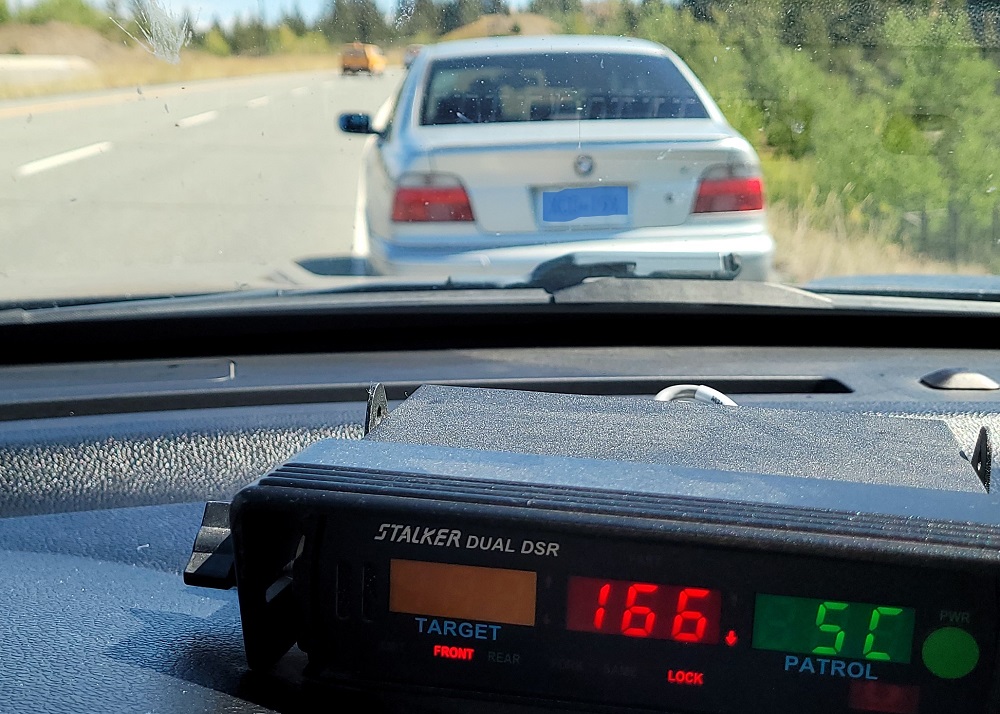 Don’t we recognize you? This driver got his second excessive speed impound of 2025 on Hwy 97C near Merritt. 167 km/h in a 110 zone. It’s slower than the last time (190 km/h) but fines and escalating high-risk driver premiums will be in the thousands
