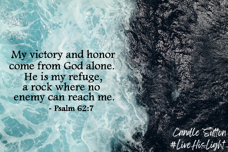 candlesutton's tweet photo. Victory, honor, refuge... whatever you're looking for, it's found in God alone. He is our stability in a world where opinions change, where uncertainty rules, and where trouble surrounds us. Our souls are secure in Him.
#LiveHisLight #GodIsMyRefuge #SecureInChrist https://t.co/ftsrg4O6ZW