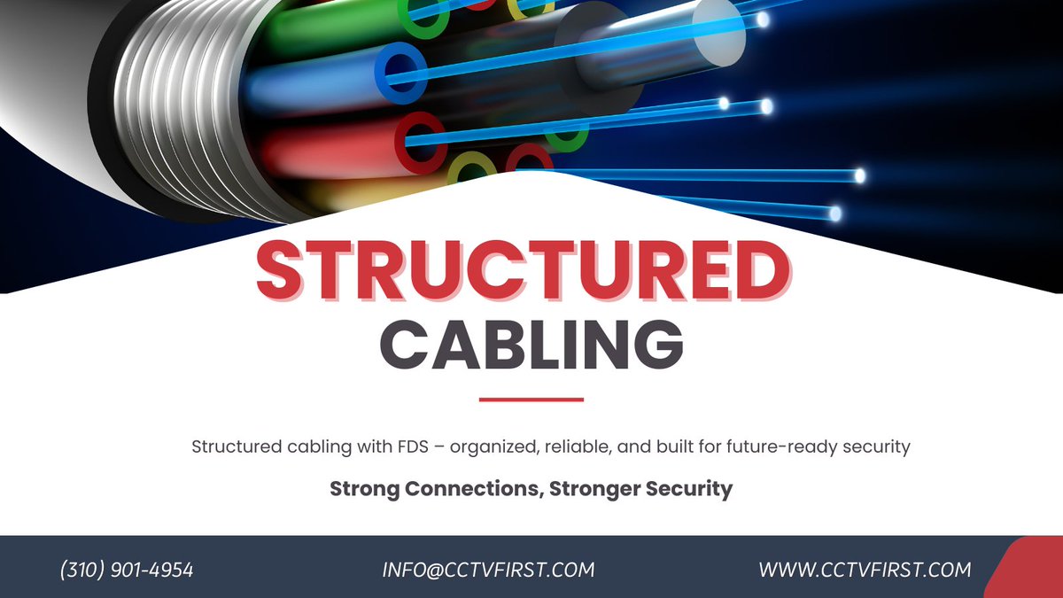 cctv1st's tweet image. 📡 Structured cabling is the backbone of every reliable security system in Los Angeles. From CCTV to access control, our team ensures dependable connections.

👉 cctvinstallation-losangeles.com/structured-cab…

📞 (310) 901-4954 | ✉️ info@cctvfirst.com

#StructuredCablingLosAngeles #SecurityCamera