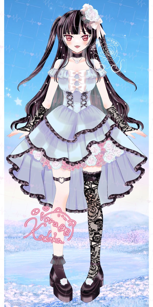 #おはようVライバー

こちら、たっっっくさんの反応、お祝い、
ありがとうございました.ᐟ

໒꒱· ﾟ

 #立ち絵公開チャレンジ達成