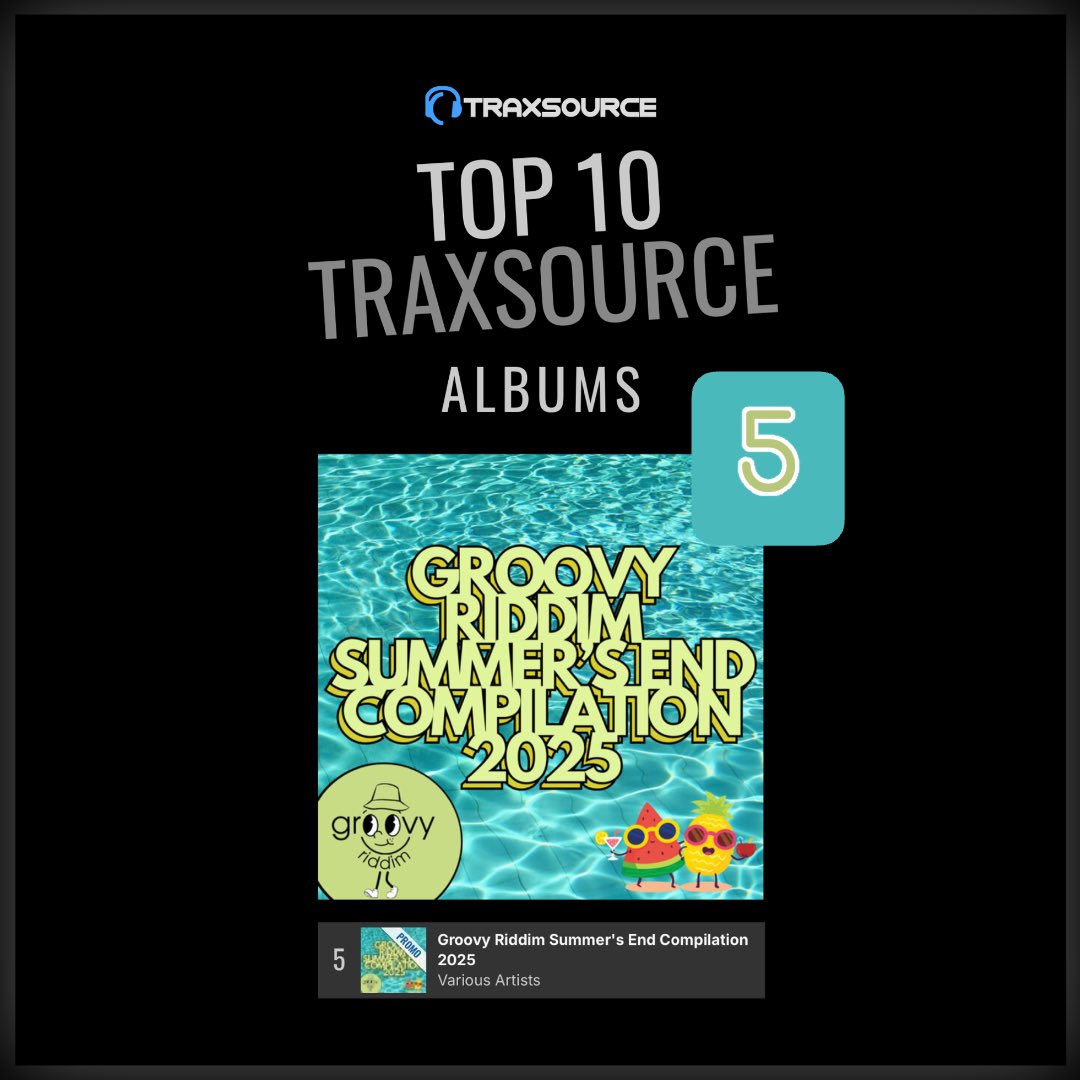__Bonetti's tweet image. 🏖️🔚Summer is ending and it’s a shame, but you’ll be happy to remember it with this compilation from my record label @groovy_riddim!

🔝5️⃣This comp has been supported from @traxsource and it’s already the fifth best-selling album on the platform.

traxsource.com/title/2604060/…