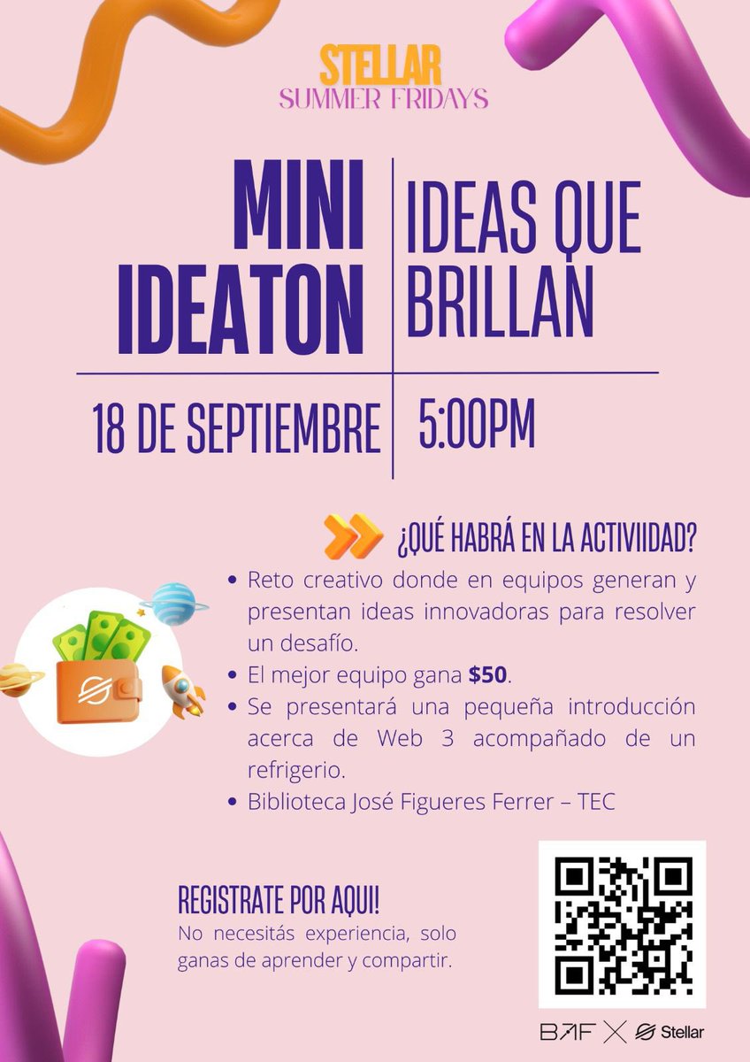 Ya vamos por la semana 4 de #StellarSummerFriday, con una mini ideaton y un premio increíble 🚀✨ <a href="/BuildOnStellar/">Build on Stellar</a> <a href="/StellarOrg/">Stellar</a>