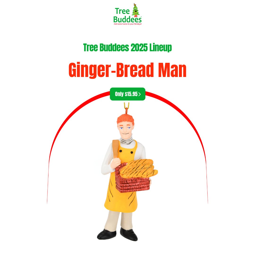 TreeBuddees's tweet image. Finally… a Ginger. With bread. Literally.
#GingerBreadMan #TreeBuddees
