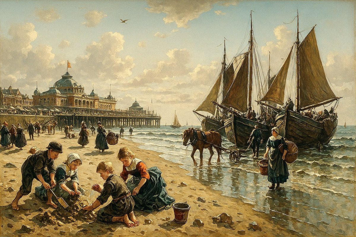 #Scheveningen in de stijl van #Vermeer #ai