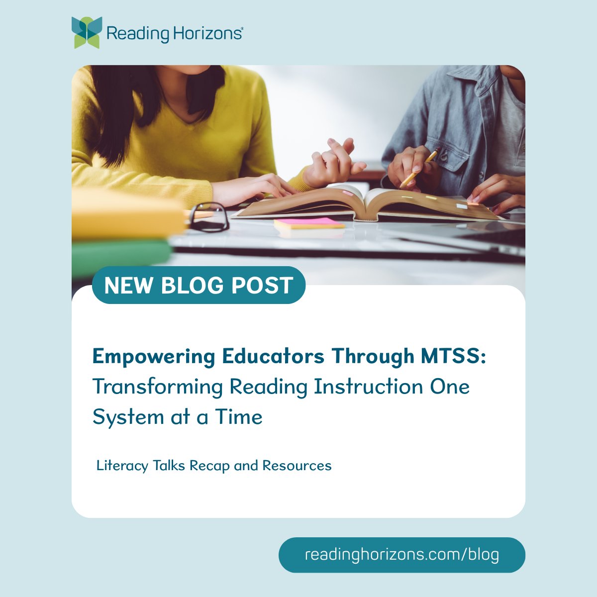ReadingHorizons's tweet image. #MTSS isn’t just tiers—it’s system-wide change.

Catch the highlights from our conversation with Dr. Stephanie Stollar &amp;amp; Dr. Sarah Brown in this written #LiteracyTalks recap of MTSS for Reading Improvement.

📖 Read here: bit.ly/3K4ifE7

#ScienceOfReading #TeacherSuport