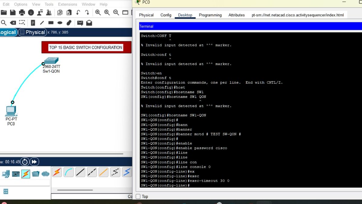 NetworkQueenX's tweet image. Just finished documenting 15+ basic switch configs in Packet Tracer.
I’ve included commands, purposes, and tips for beginners &amp;amp; pros alike.

Want the PDF? I’ll drop it on my Telegram channel soon  #CCNA #Networking #TechLabs22🗺️🔥🌊