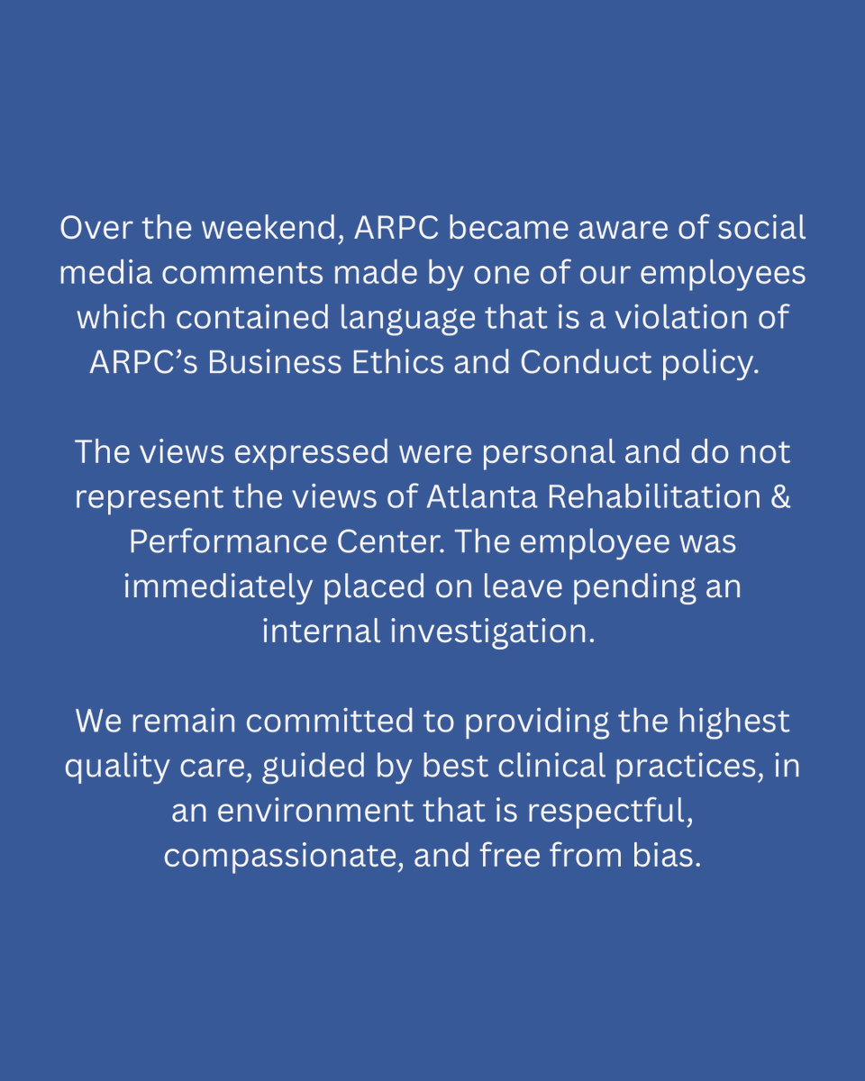 Atlanta_Rehab's tweet photo. https://t.co/uWV5vHQ5Ag