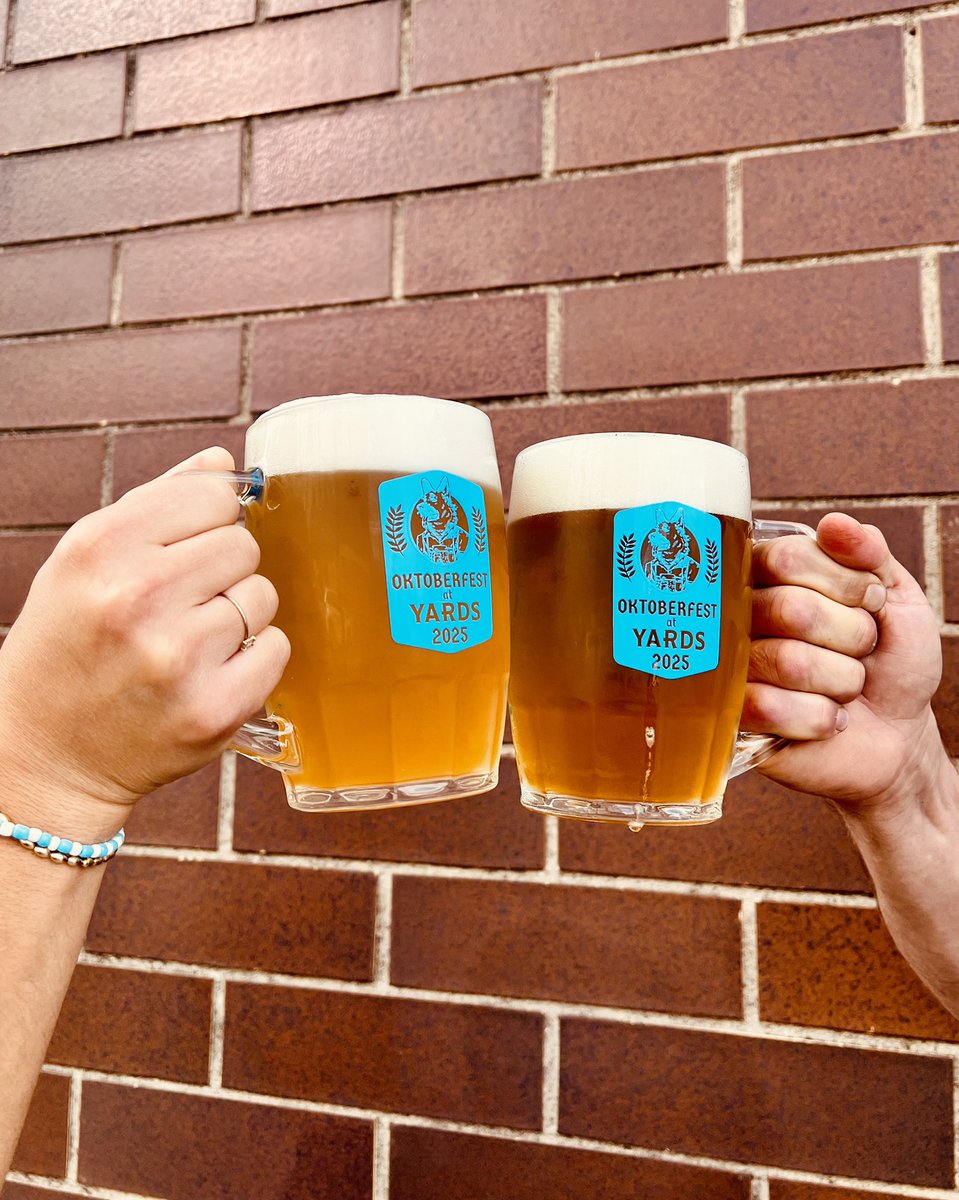 Raise ’em high! 🍺 Your Oktoberfest ticket at Yards gets you a commemorative stein + first beer to kick things off.
Join us Saturday, Sept 27 for brats, games, and Polkadelphia live.
Grab your ticket now: bit.ly/45fKGG7