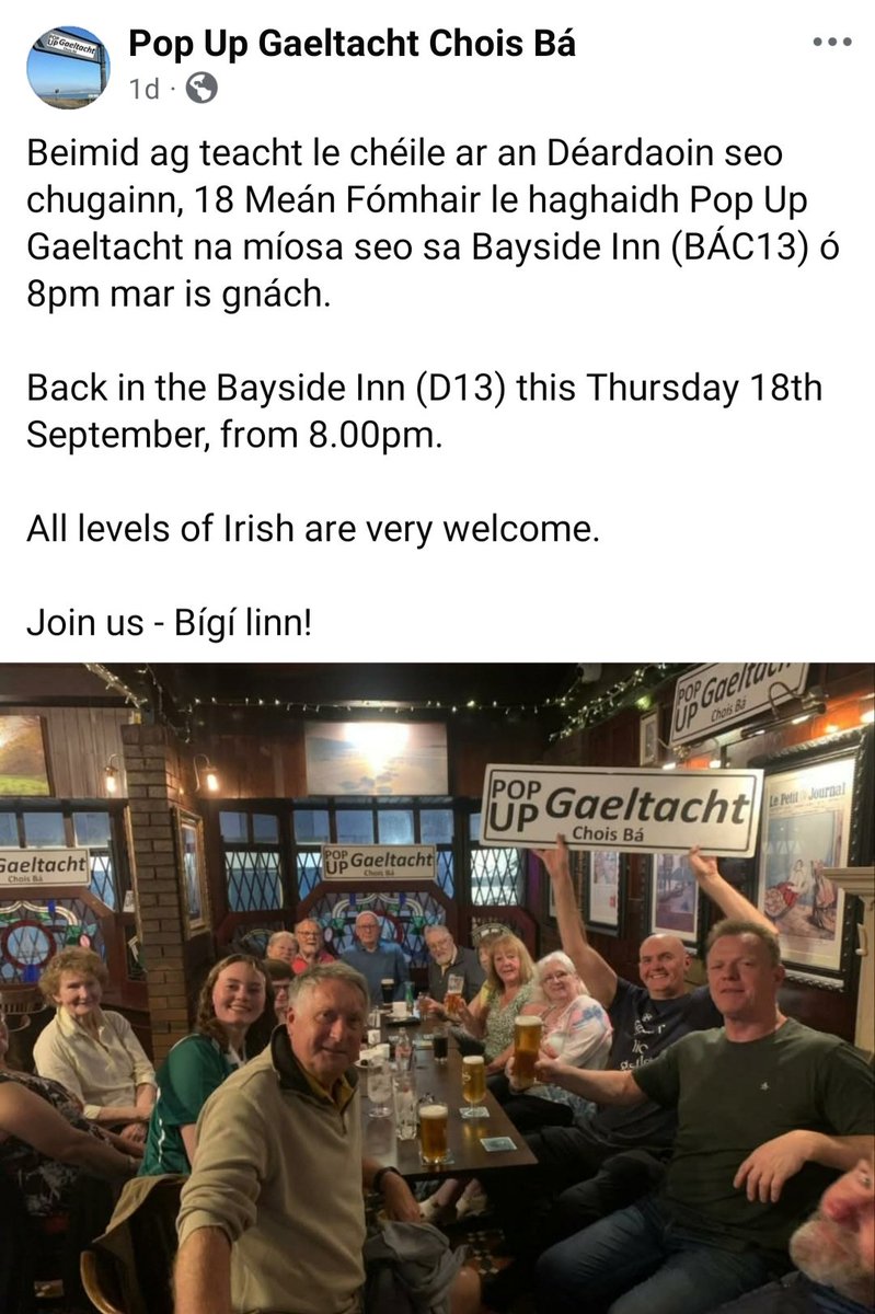 Pop Up Gaeltacht Chois Bá tweet media
