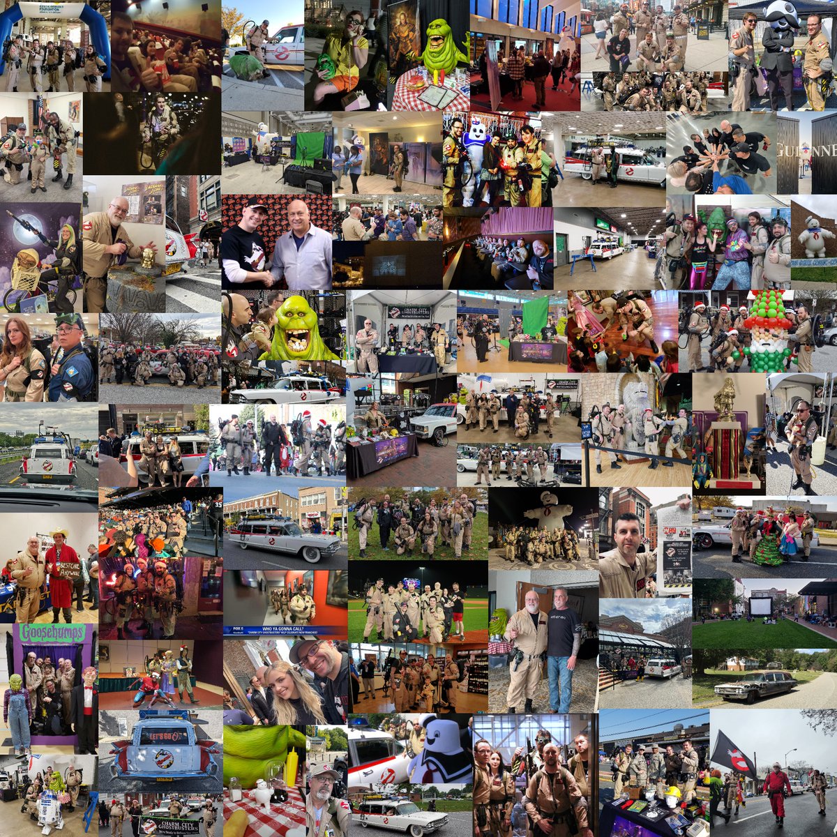 Ten years ago today, on September 15, 2015, our journey as Baltimore and Maryland's premiere Ghostbusters cosplay group began with our very first event: a public screening of the original Ghostbusters movie at the Bromo Tower. Today, as we celebrate our 10th anniversary, we are