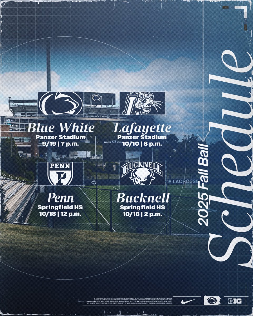 PennStateMLAX's tweet image. Back in action 🗓️