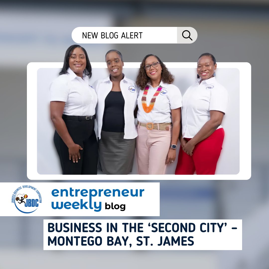 Business in the ‘Second City’ – Montego Bay, St. James

jbdc.net/business-in-th…

#JBDC #EntrepreneurWeekly #blog #entrepreneur #smallbusiness #montegobay #StJames